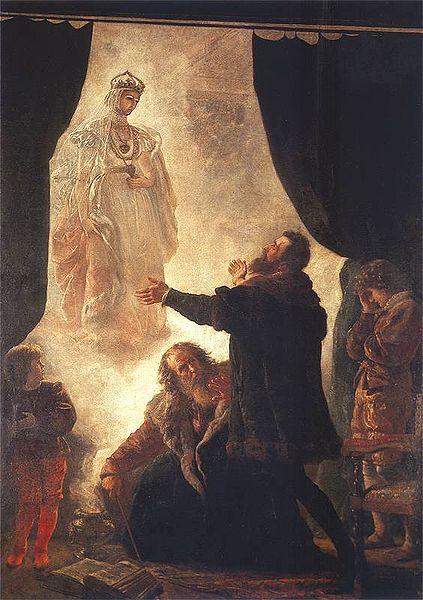 Wojciech Gerson ghost of Barbara RadziwiII oil painting image